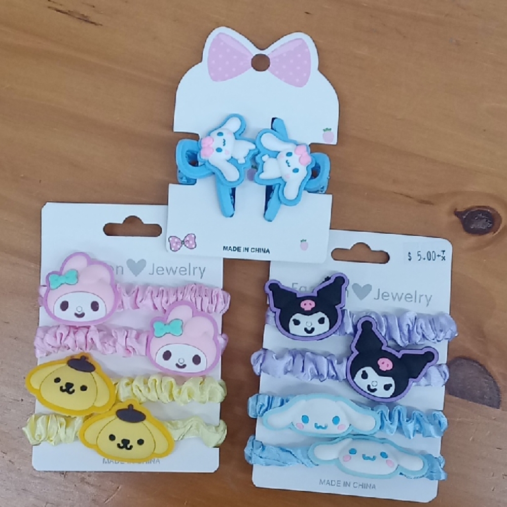 Cute Character Hair Accessories Set